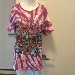 Metallica Women's Tie-Dye Tank Top - Purple